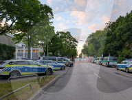 German Police Vehicles On Duty