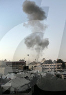 Israeli air strike on Gaza City