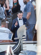 Venice, Bezos - Sanchez Wedding, day 4 guests leave the hotel to reach the wedding ceremony -