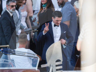 Venice, Bezos - Sanchez Wedding, day 4 guests leave the hotel to reach the wedding ceremony -