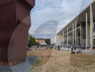 Futuro House In Front Of The Pinakothek Der Moderne In Munich