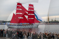 Rehearsal For The “Scarlet Sails” School Graduation Celebration In St. Petersburg
