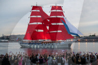 Rehearsal For The “Scarlet Sails” School Graduation Celebration In St. Petersburg
