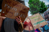 Protest Against Intimidation On The Streets In Nijmegen, Netherlands.