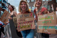 Protest Against Intimidation On The Streets In Nijmegen, Netherlands.