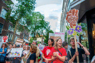 Protest Against Intimidation On The Streets In Nijmegen, Netherlands.