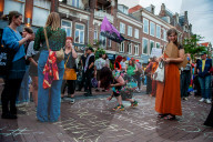 Protest Against Intimidation On The Streets In Nijmegen, Netherlands.