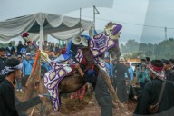 Traditional Horse Performance In Sumedang, Indonesia