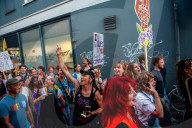 Protest Against Intimidation On The Streets In Nijmegen, Netherlands.