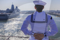 USS Gerald R. Ford Departs Naval Station Norfolk
