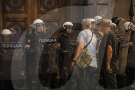 Clash Between Protesters And Gendarmerie In Belgrade