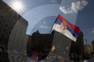 Residents Of Novi Sad Head To Protest In Belgrade
