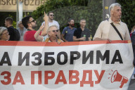 Residents Of Novi Sad Head To Protest In Belgrade