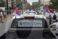 Residents Of Novi Sad Head To Protest In Belgrade