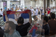 Residents Of Novi Sad Head To Protest In Belgrade