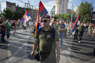 Residents Of Novi Sad Head To Protest In Belgrade