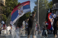 Protest At Slavia Square In Belgrade