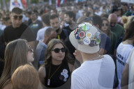 Protest At Slavia Square In Belgrade