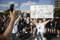 Protest At Slavia Square In Belgrade
