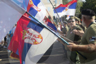 Protest At Slavia Square In Belgrade