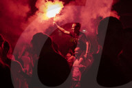Protest At Slavia Square In Belgrade