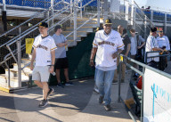 Dusty Baker Throws The Ceremonial First Pitch At Bryant Park In Marysville Calif