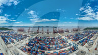 China Zhejiang Zhoushan Port Container Trade
