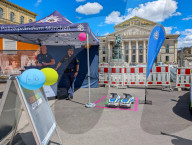 Munich Police Headquarters Information Stand At Pride Event