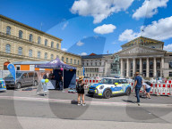 Munich Police Headquarters Information Stand At Pride Event