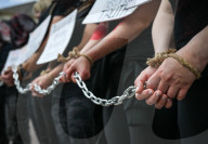 Edmonton Stands In Silent Protest For Ukraine’s Captives