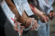 Edmonton Stands In Silent Protest For Ukraine’s Captives