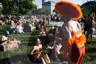 End Of The Pride Parade In Paris At Place De La Nation