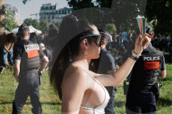 End Of The Pride Parade In Paris At Place De La Nation