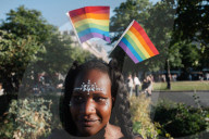 End Of The Pride Parade In Paris At Place De La Nation