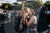 End Of The Pride Parade In Paris At Place De La Nation