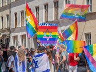 Israeli Pride Flags At Pride Parade