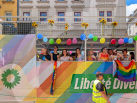 Pride Parade Truck With Ricarda Lang In Munich