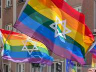 Israeli Pride Flags At Pride Parade