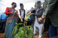 Nepal Prime Minister KP Sharma Oli Launch Month Long Plantation Drive