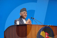 Nepal Prime Minister KP Sharma Oli Addresses A Session Of House Of Representatives