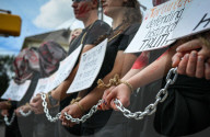 Edmonton Stands In Silent Protest For Ukraine’s Captives