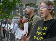 Edmonton Stands In Silent Protest For Ukraine’s Captives