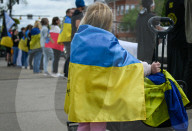 Edmonton Stands In Silent Protest For Ukraine’s Captives