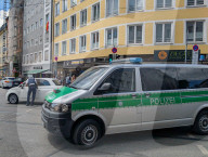 German Police Officers Monitor Munich Traffic
