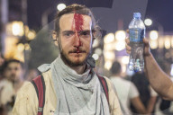 Clash Between Protesters And Gendarmerie In Belgrade