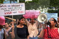 People  Protest Against Gang Rape Of  A Law Student In Kolkata, India