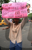People  Protest Against Gang Rape Of  A Law Student In Kolkata, India