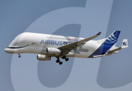 Beluga XL 6 landing at Toulouse Blagnac Airport