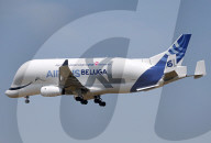 Beluga XL 6 landing at Toulouse Blagnac Airport