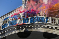 Protestors Against The Wedding Of Jeff Bezos March In Venice